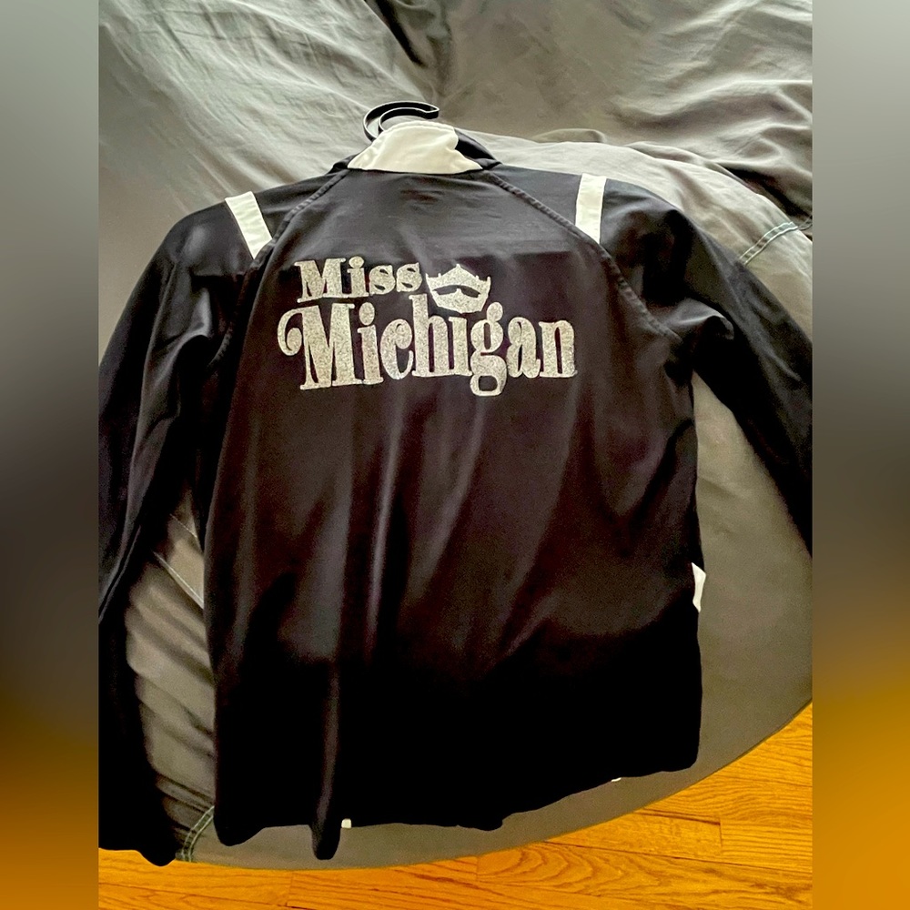 Miss Michigan Track Style Jacket, Ladies Medium.